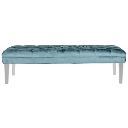 Safavieh Abrosia Bench- Cyan - 18.1 x 23.4 x 62.6 in. MCR4699C